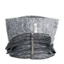 Root Pouch Grau | 8L Stofftopf |  Ohne Griff | Bundle 25Stk