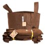 RootPouch Braun | 16l Stofftopf | Mit Griff | Bundle 10 Stk.