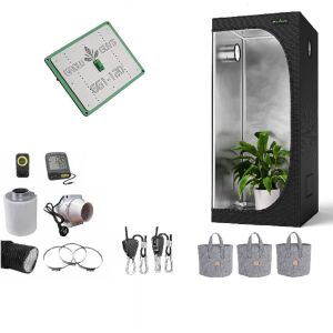 Growbox Komplettset LED 120W | 3 Pflanzen | 60cm x 60cm x...