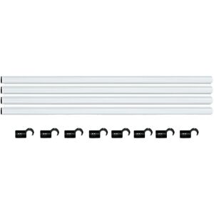 Homebox Spare Parts - 4 Stangen 120cm, Ø 22mm, 8...