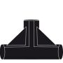 Homebox Spare Parts - T-Connector für 22mm Stangen, 2 Stück