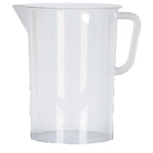 Messbecher PP, erhabene Skala, 5000ml / 100ml Teilung